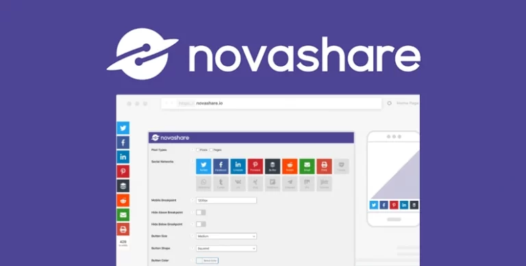 Novashare v1.6.1 汉化版 – WordPress 轻量级社交分享插件 - WP技术帮-WP技术帮