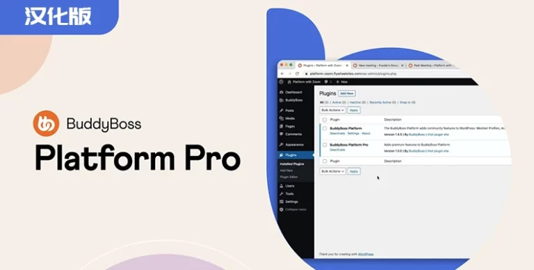 BuddyBoss Platform Pro v2.7.61 汉化版 – WP 社区平台 - WP技术帮-WP技术帮