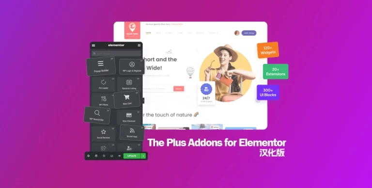 The Plus Addons for Elementor – Pro v6.3.12 汉化版 – 高级小部件 - WP技术帮-WP技术帮