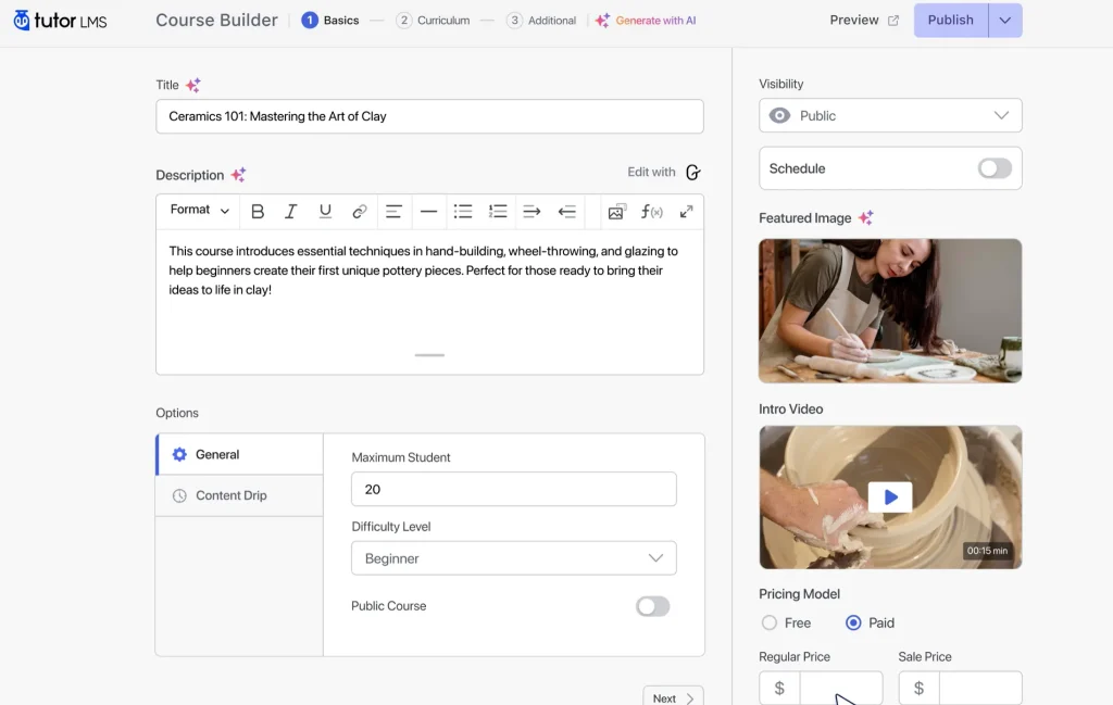  Tutor LMS Pro v3.7.4 汉化版